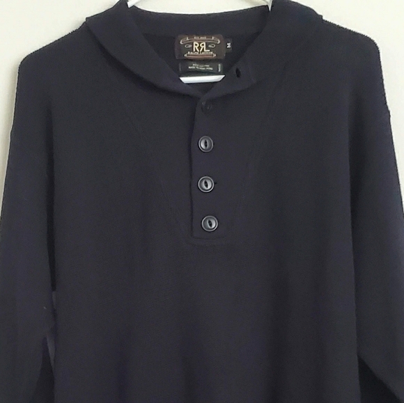 Vtg Ralph Lauren RRL Duble RL Haft Button Sweaters - Picture 2 of 6